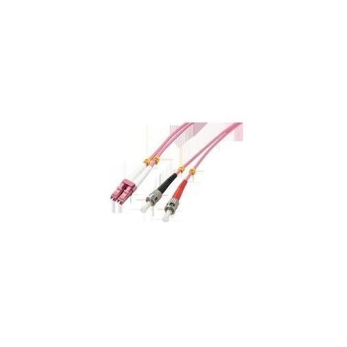 Lindy - Patch-Kabel - LC Multi-Mode (M) - ST multi-mode (M) - 10,0m - Glasfaser - 50/125 Mikrometer - OM4 - halogenfrei - violett (46354) afbeelding 1