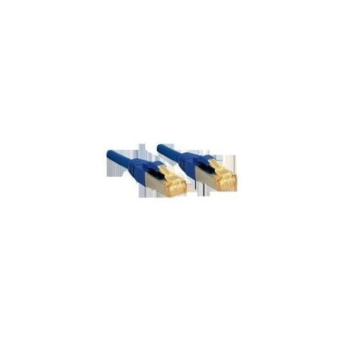 Lindy - Patch-Kabel - RJ-45 (M) - RJ-45 (M) - 10,0m - SFTP, PiMF -Cat.7 Rohkabel - glatt, halogenfrei - Blau (47283) - 4002888472838 - image 1