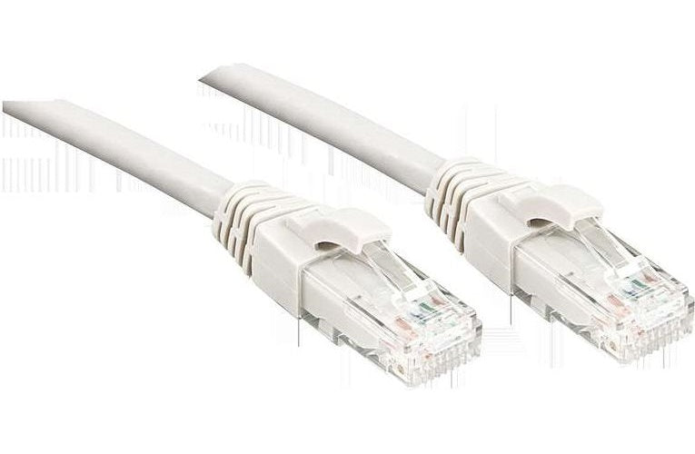 Lindy - Patch-Kabel - RJ-45 (M) - bis - RJ-45 (M) - 30,0m - UTP - CAT 6 - gepresst, verseilt, glatt - white (48100) afbeelding 1