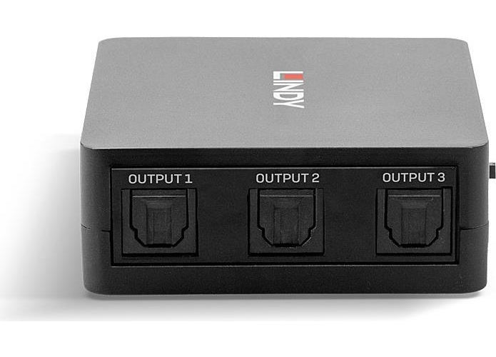 Lindy - Audio-Splitter - 3 x TOSLINK - Desktop afbeelding 1