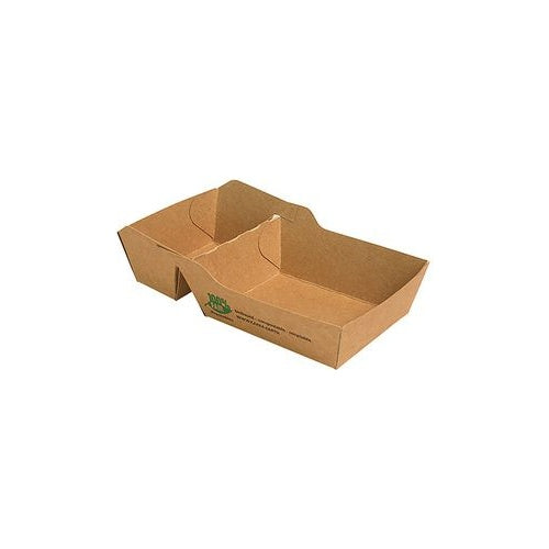 PAPSTAR Pommes-Frites-Tray "pure", Maße: 155 x 85 x 35 mm aus ungebleichtem, FSC-zertifizeirtem Frischfaserkarton, - 1 Stück (87257) afbeelding 1