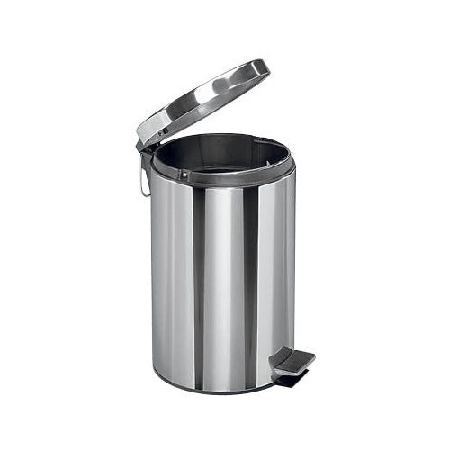 Zeller Tretabfalleimer 12 Liter Edelstahl (18435) afbeelding 1