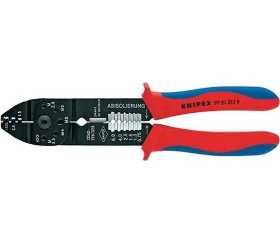 KNIPEX Crimpzange brüniert 215 mm (97 21 215 B) afbeelding 1