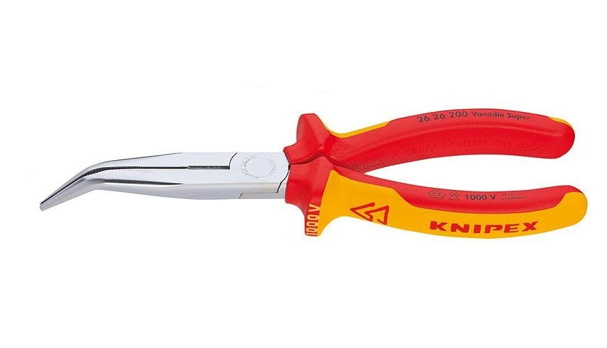 KNIPEX INSULATED PLIERS 1000V BENT ELONGATED 200mm afbeelding 1