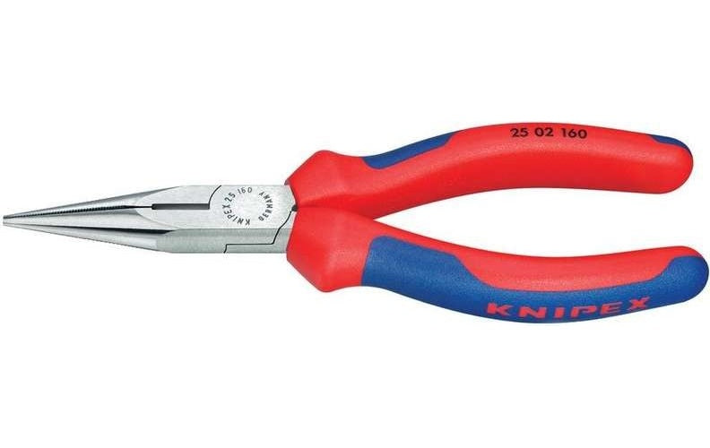 Knipex 25 02 140 Elektronik- u. Feinmechanik Flachrundzange Gerade 140 mm afbeelding 1
