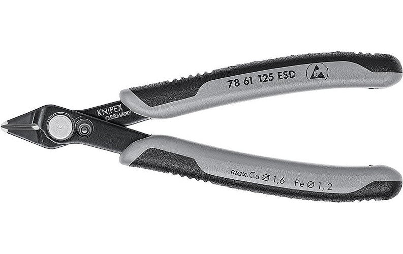 Knipex Super-Knips 78 61 125 ESD ESD Printzange ohne Facette 125 mm afbeelding 1