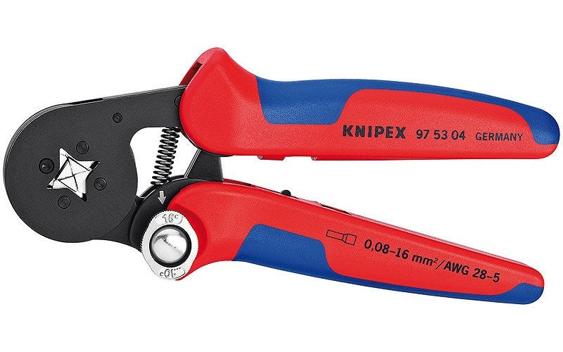 Knipex Selbsteinstellende Crimpzange für Aderendhülsen 97 53 04 (97 53 04) afbeelding 1