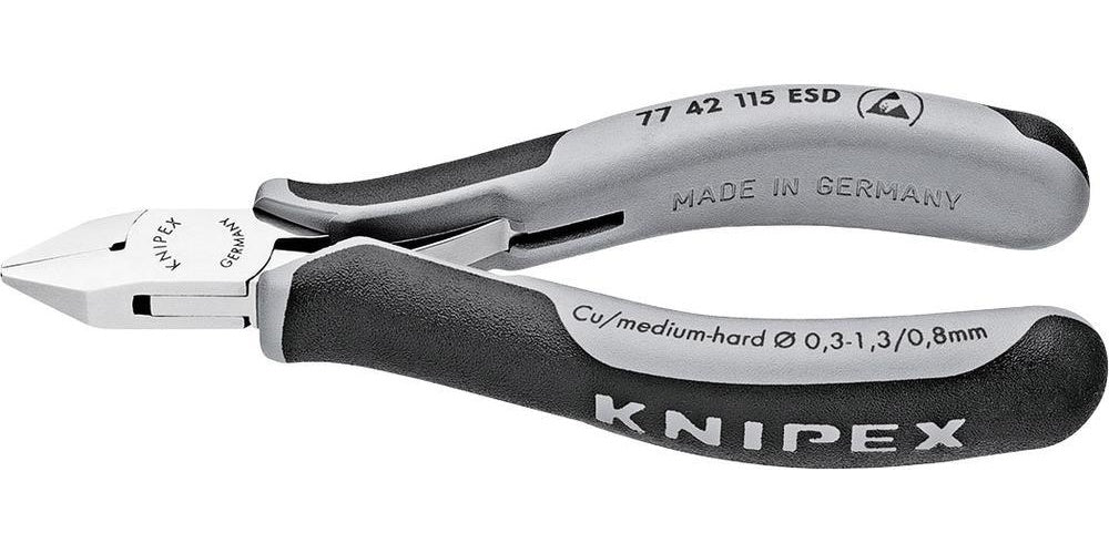 Knipex 77 42 77 42 115 ESD ESD Seitenschneider ohne Facette 115 mm afbeelding 1