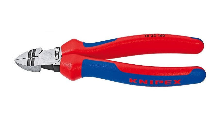 Knipex 14 22 160 Werkstatt Abisolier-Seitenschneider mit Facette 160 mm afbeelding 1
