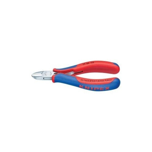 Knipex 77 02 130 Elektronik- u. Feinmechanik Seitenschneider mit Facette 130 mm afbeelding 1