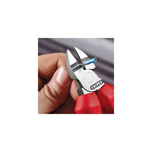 Knipex 14 26 160 VDE Abisolier-Seitenschneider mit Facette 160 mm afbeelding 2
