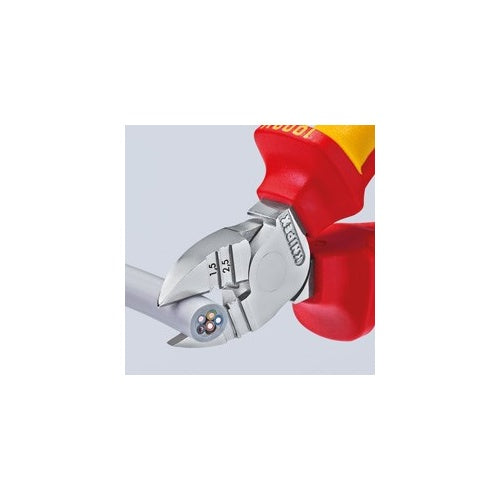 Knipex 14 26 160 VDE Abisolier-Seitenschneider mit Facette 160 mm afbeelding 3
