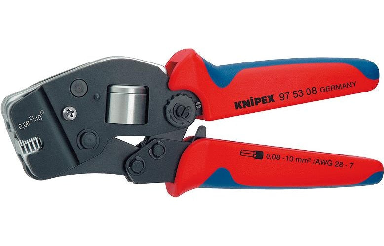 Knipex 97 53 08 - Chrom-Vanadium-Stahl - Kunststoff - Blau/Rot - 19 cm - 477 g (97 53 08 SB) afbeelding 1
