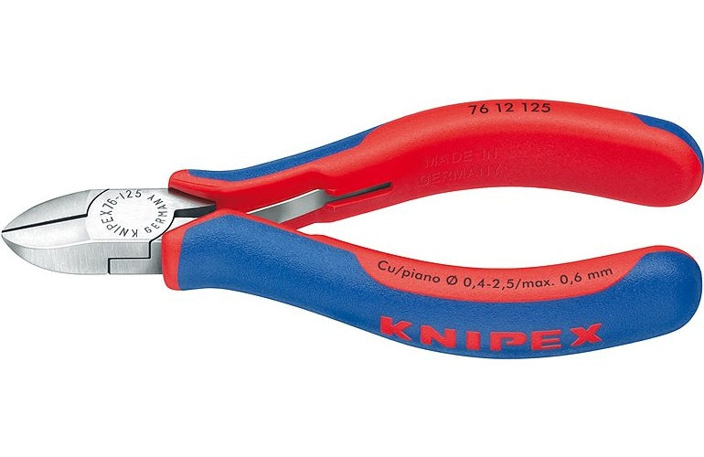 Knipex 76 12 125 Elektronik- u. Feinmechanik Seitenschneider mit Facette 125 mm afbeelding 1