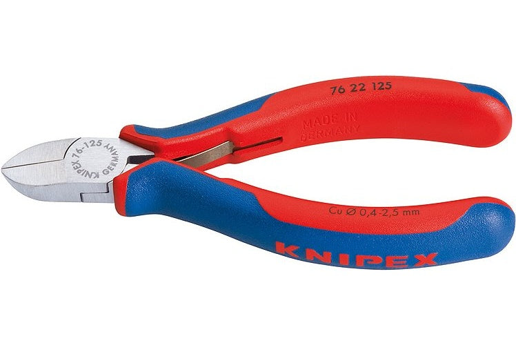 Knipex 76 22 125 Elektronik- u. Feinmechanik Seitenschneider ohne Facette 125 mm afbeelding 1