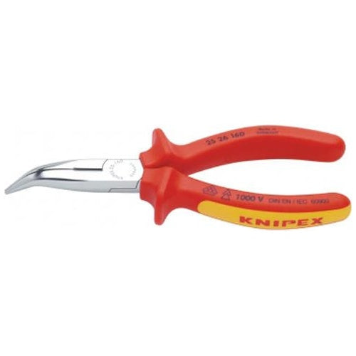 Knipex 25 26 160 VDE Flachrundzange 40° gebogen 160 mm - 4003773052111 - image 1