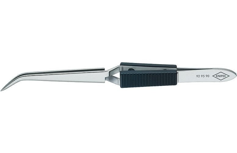 Knipex 92 95 90 Lötpinzette Spitz, schmal, gebogen 45° 160 mm afbeelding 1