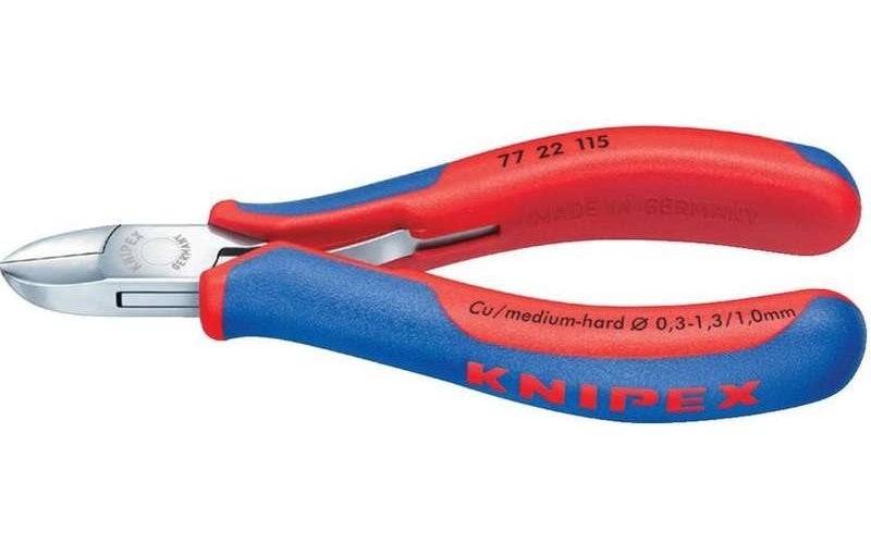 Knipex 77 22 115 SB Elektronik- u. Feinmechanik Seitenschneider ohne Facette 115 mm afbeelding 1