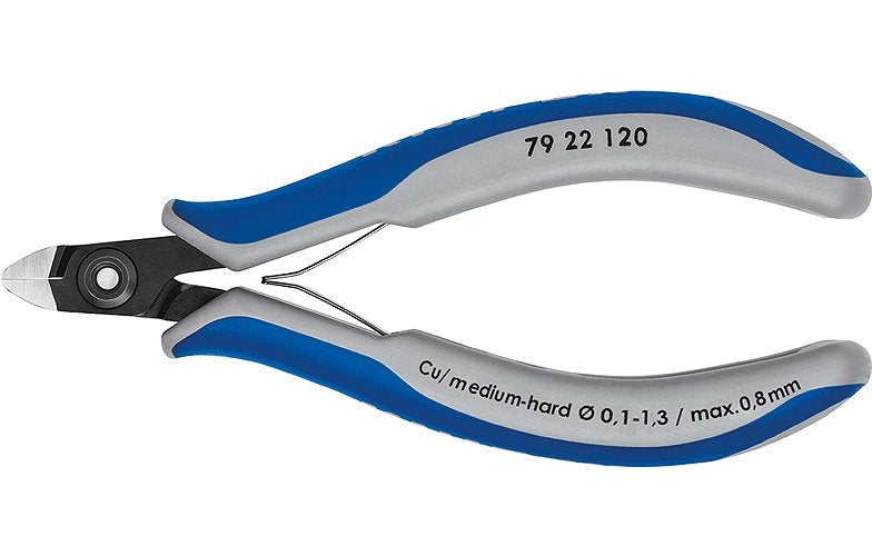 Knipex 79 22 120 Elektronik- u. Feinmechanik Seitenschneider ohne Facette 120 mm afbeelding 1