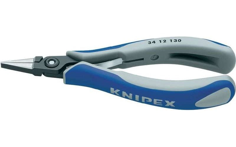 Knipex 34 12 130 Elektronik- u. Feinmechanik Flachzange Gerade 135 mm afbeelding 1