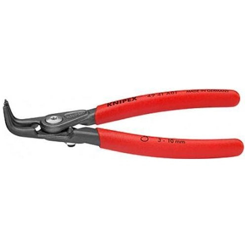 Knipex 49 41 A01 Seegeringzange Passend für Außenringe 3-10 mm Spitzenform abgewinkelt 90°, gerade - 4003773061755 - image 1