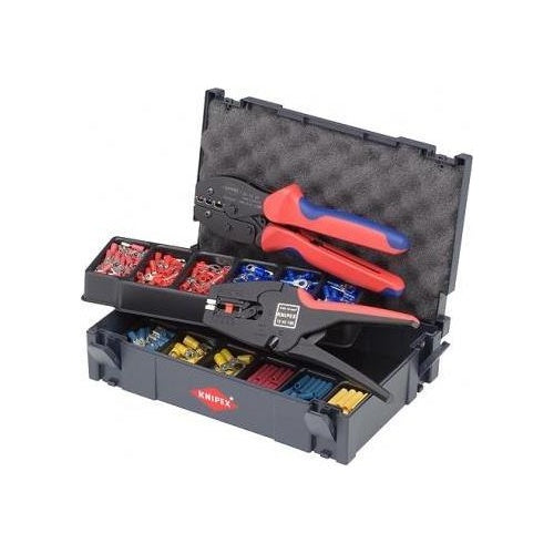 Knipex 97 90 22 Crimp-Sortiment für Kabelverbinder 97 90 22 285tlg. Geeignet für Isolierte Kabelschuhe und Verbi (97 90 22) afbeelding 1