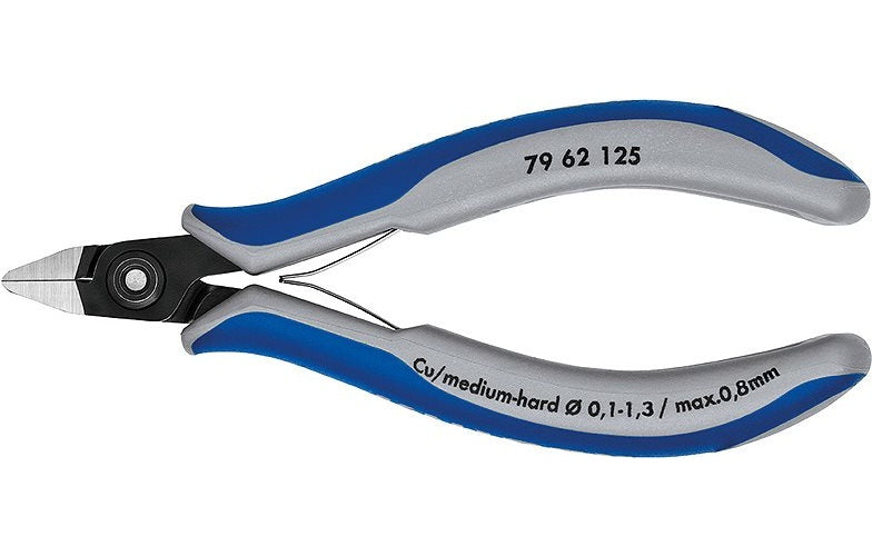 Knipex 79 62 125 Elektronik- u. Feinmechanik Seitenschneider ohne Facette 125 mm afbeelding 1