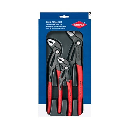 KNIPEX Cobra - Set Nut-und-Federzangen - 3 Stücke - in Ablagekasten (00 20 09 V02) - 4003773074793 - image 1