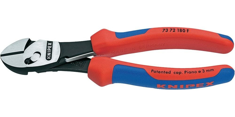 Knipex TwinForce 73 72 180 F Werkstatt Kraft-Seitenschneider mit Facette 180 mm afbeelding 1