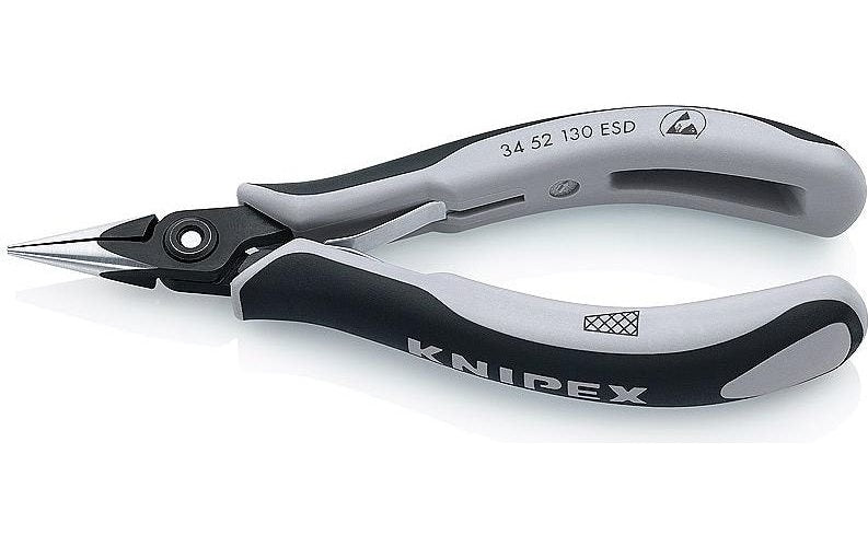 Knipex 34 52 130 ESD ESD Flachrundzange 130 mm afbeelding 1