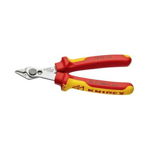 KNIPEX Electronic Super Knips - Präzisionsschneider - isoliert - shear cut (78 06 125) afbeelding 1