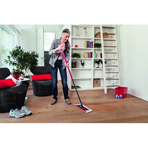 Vileda WischMat Extra Mopp Mikrofaser Schwarz - Rot (01473) afbeelding 3