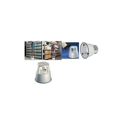 WEDO Rollhocker, aus Kunststoff, grey - RAL 7012 aus wiederverwertbarem Kunststoff, 3 auf Federn gelagerte (212 212) afbeelding 1