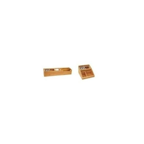 WEDO Multiköcher, aus Bambus, lang 2 große Fächer, 2 große Fächer mit Aluminiumeinsatz, 6 (61 1007) afbeelding 1