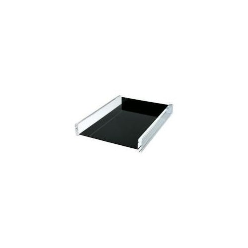 Wedo | Acrylic Document Tray 608001 - 320 x 242 x 41 mm - Black Transparent | Office Desk Organizer afbeelding 1