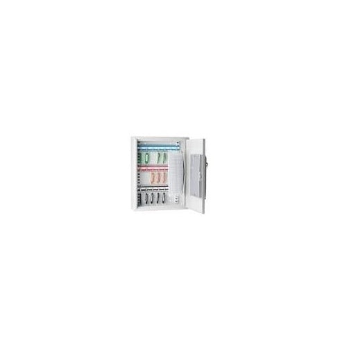 WEDO Schlüsselschrank mit Elektroschloss, für 21 Schlüssel Sicherheits-Zahlencode & Standardschloss, flach, aus pulver- (102 62137) afbeelding 1