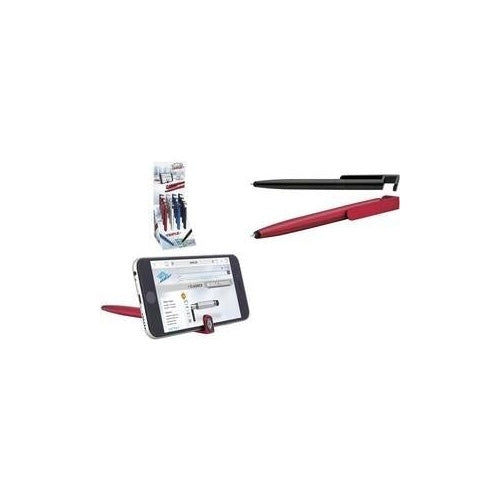 WEDO Eingabestift 3-in-1 "TRIPLE", 16er Display Touchpen mit Kugelschreiber & Smartphone-Halter, weiche - 16 Stück (261 51299) afbeelding 1