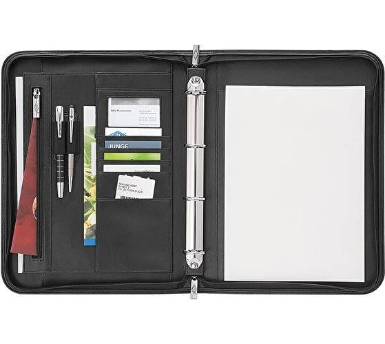 Wedo 58 6001 - Leder - Schwarz - A4 - Visitenkarte - Papier - 2 Taschen - 275 mm (58 6001) afbeelding 1