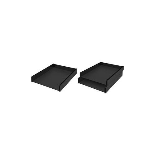 WEDO Briefablage "black office", DIN A4, schwarz aus Acryl, stapelbar, mit transparenten Gummifüßchen, - 1 Stück (63 8001) afbeelding 1