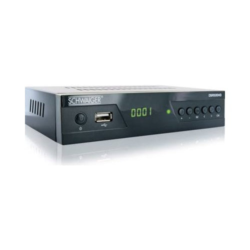 Schwaiger DSR500HD TV Set-Top-Box Kabel Full HD Schwarz (DSR500HD) afbeelding 1