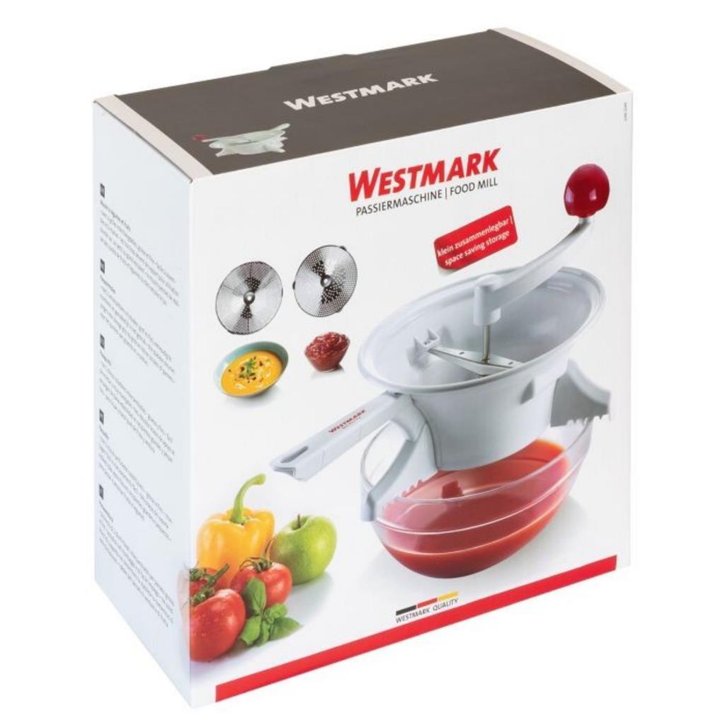 Westmark Pass-through Sieve 23 cm - White - Ideal for Straining Vegetables and Fruits