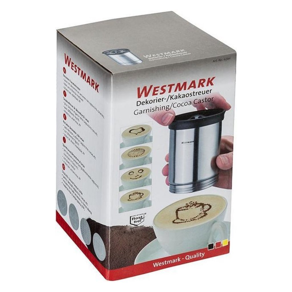 Westmark Cocoa Shaker + Stainless Steel Stencils