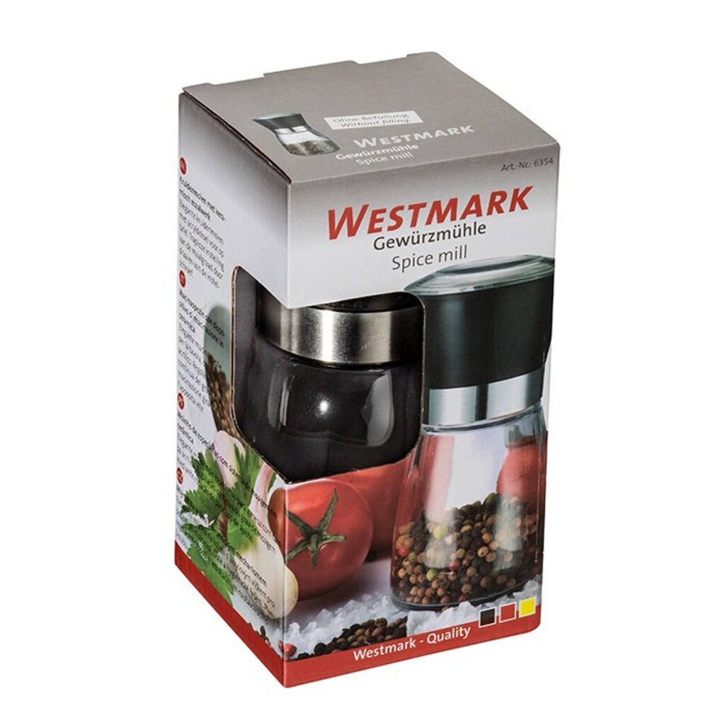Westmark Glass Spice Mill Black/Transparent