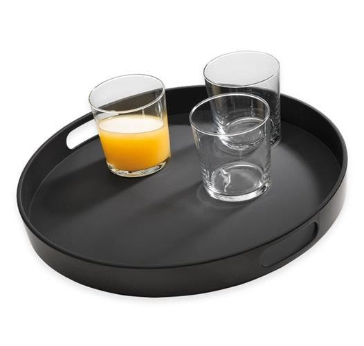 APS Tablett BISTRO schwarz rund O 35.5 cm (84045) afbeelding 1