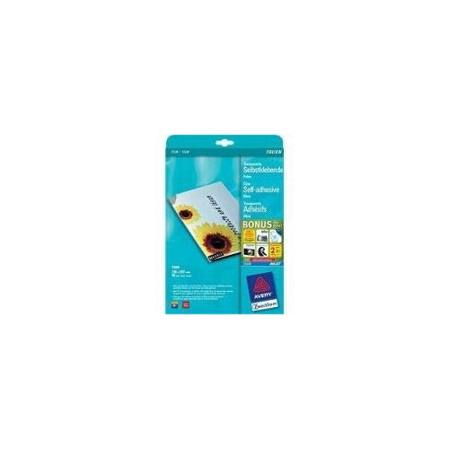 Avery | Transparency Film A4 210 x 297 Mm - White 10-Pack | Printable Clear Sheets afbeelding 1