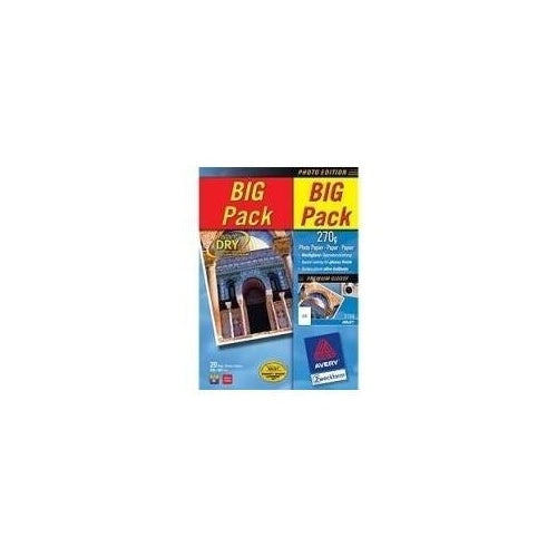 Avery - Fotopapier, glänzend - A4 (210 x 297 mm) - 270 g/m2 - 40 Blatt (2739) afbeelding 1