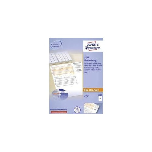 Avery Zweckform 2817 - Druckformulare - A4 (210 x 297 mm) - 100 Stck. (2817) afbeelding 1