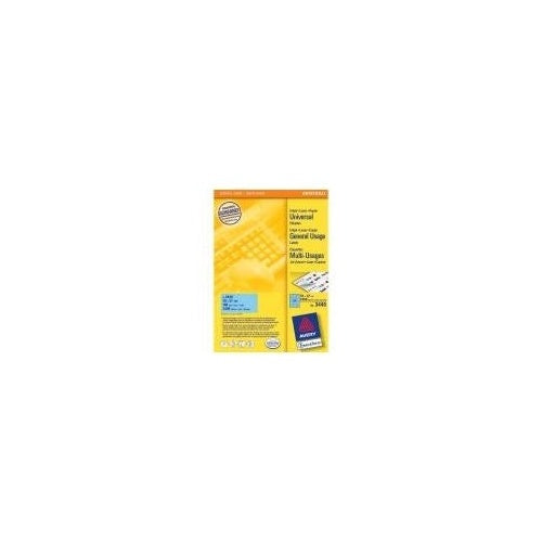 Avery - Aktenetiketten (File Folder Labels) - Blau - 70 x 37 mm - 2400 Etikett(en) (100 Bogen x 24) (3449) afbeelding 1