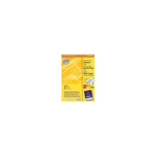 Avery - Etiketten - Rot - A4 (210 x 297 mm) - 100 Stck. (100 Bogen x 1) (3470) afbeelding 1
