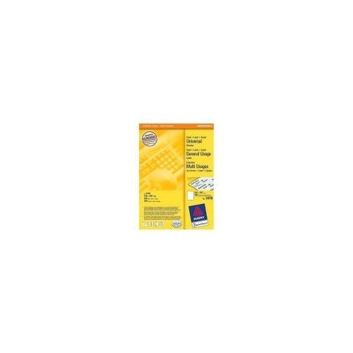 Avery - Etiketten - weiß - A4 (210 x 297 mm) 100 Stck. (100 Bogen x 1) (3478) afbeelding 1